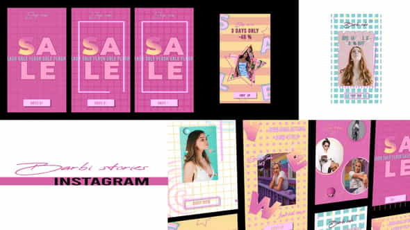 Barbie Sale Stories Instagram - VideoHive 29978678