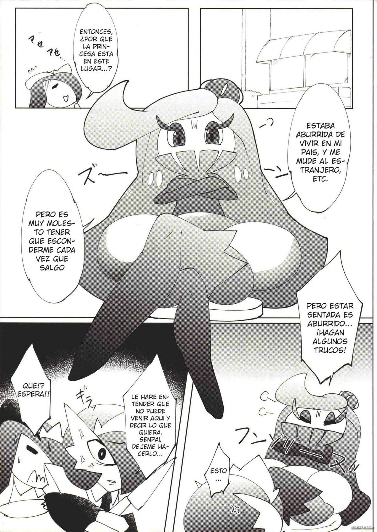 Wagamama ohimesama to jūsha (?)-Tachi (Pokémon) xxx comics manga porno doujin hentai español sexo 