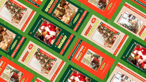 Merry Christmas Retro Instagram Stories - VideoHive 49712351