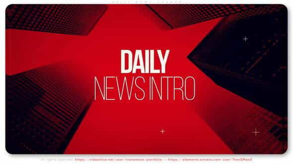 Daily News Opener - VideoHive 32297503