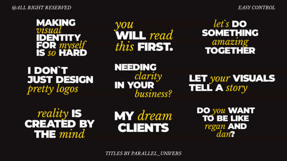 Modern Titles Ae - VideoHive 59287703