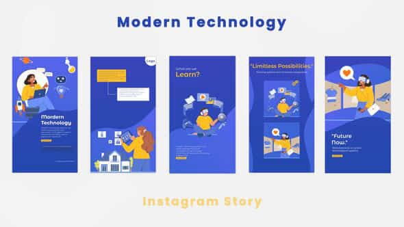 Modern Technology Instagram - VideoHive 44335169