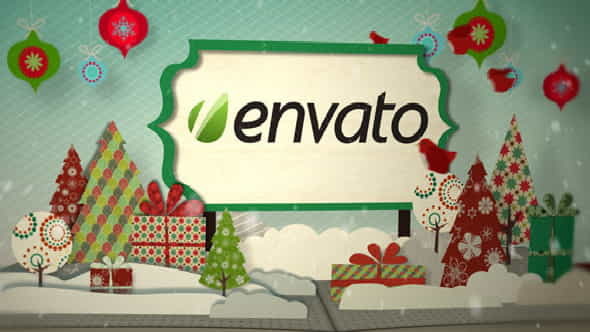 Holiday Pop Up Book Logo - VideoHive 756013
