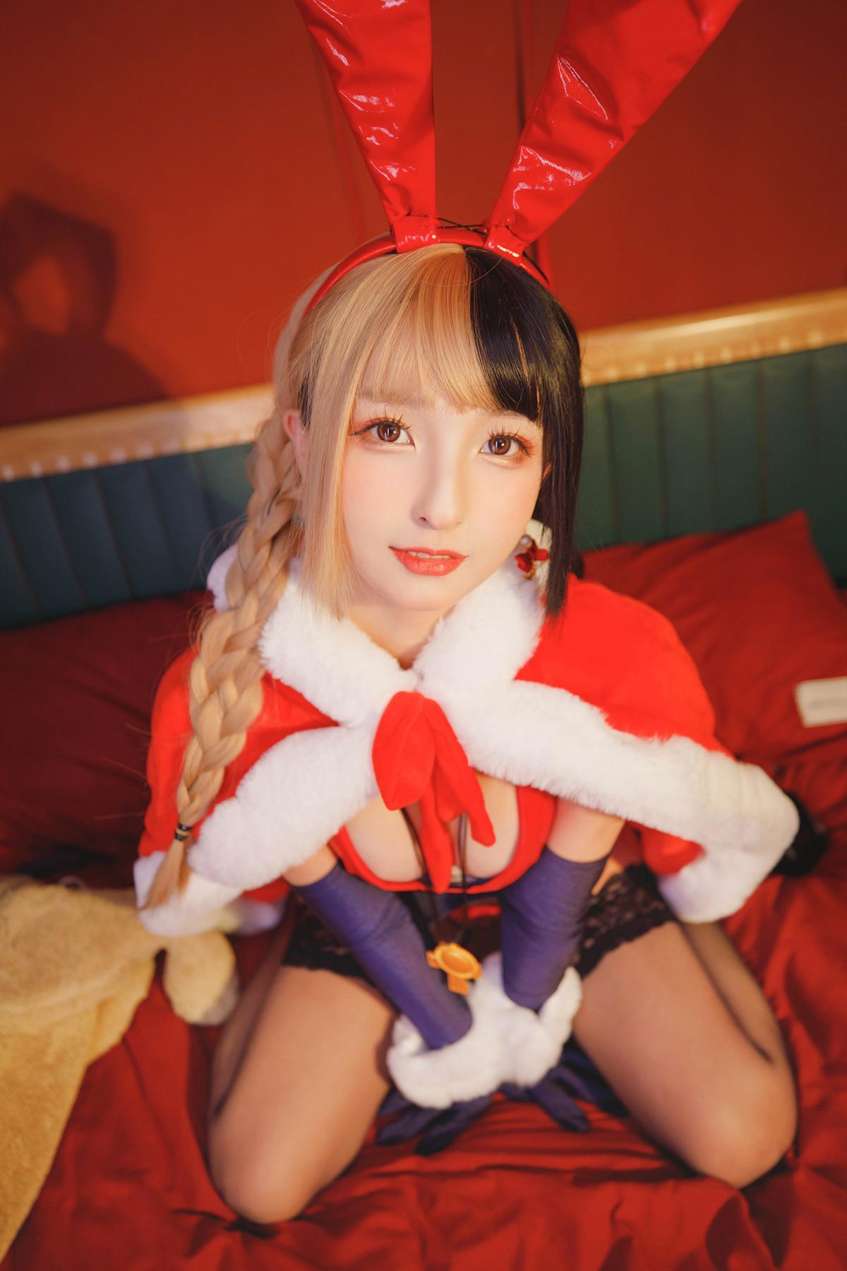 Cosplay 神楽坂真冬 绝对企画-圣诞小鹿《鹿の恩返し》 Set.02(10)