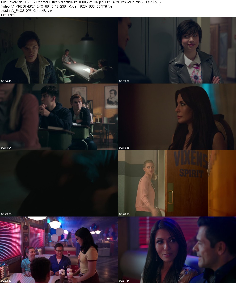 Riverdale S02E02 Chapter Fifteen Nighthawks 1080p WEBRip 10Bit EAC3 H265-d3g