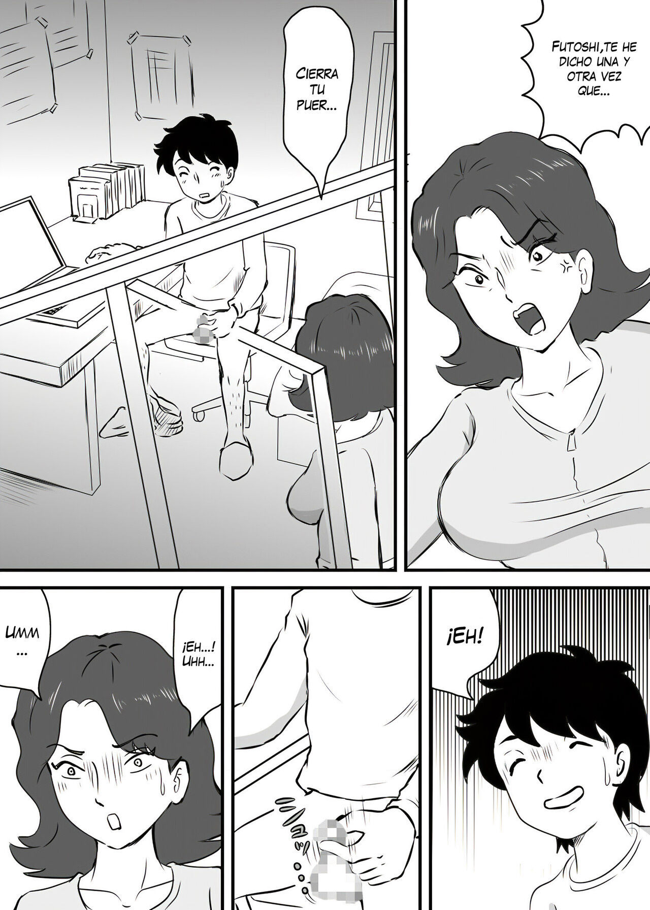 [Momoziri Hustle Dou] Okaa-san to Tanshou Musuko [Spanish] (