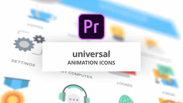 Universal - Animation Icons (MOGRT) - VideoHive 26756385