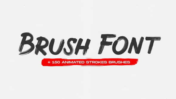 Brush Animated Font - VideoHive 31366550