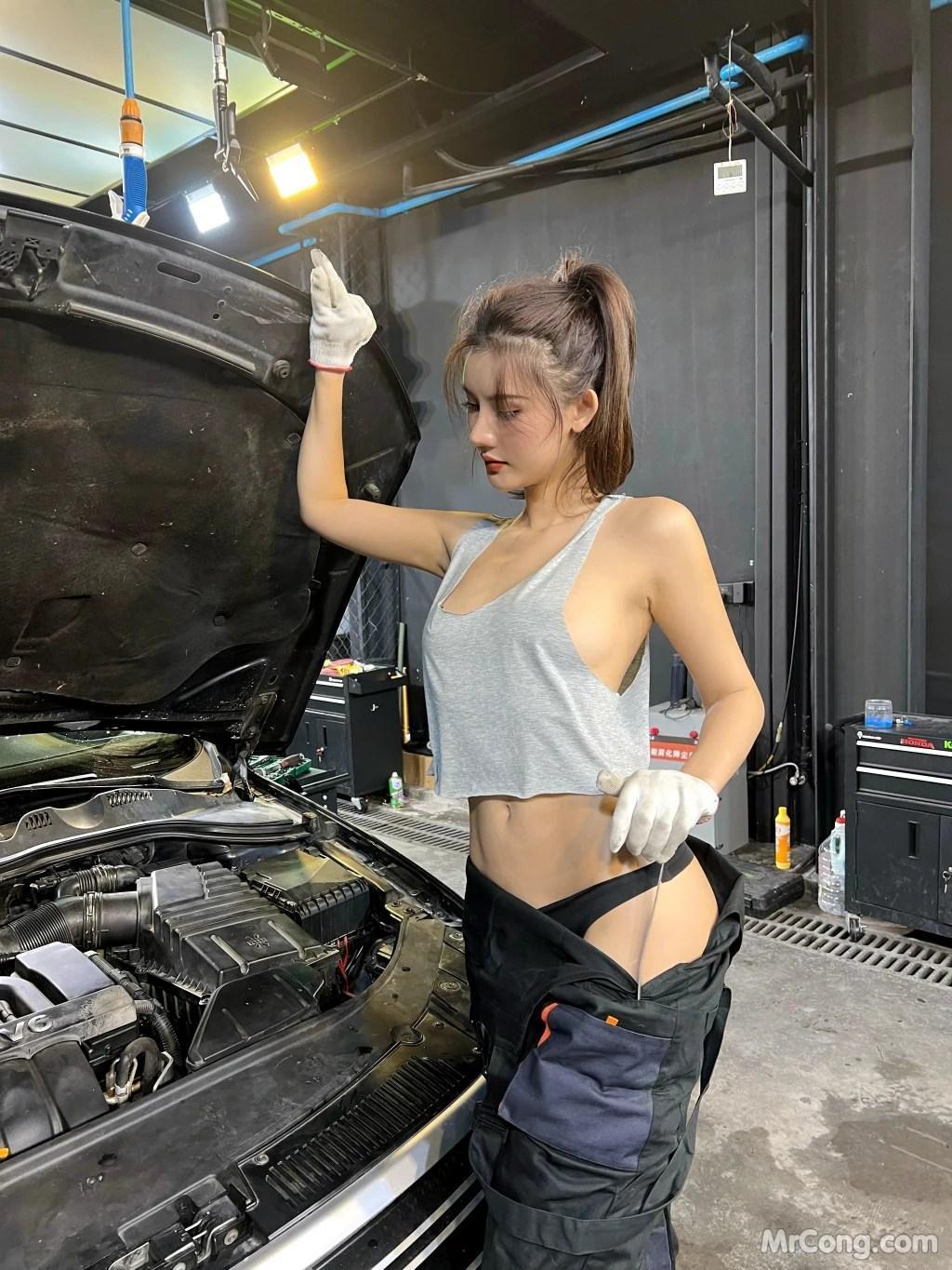 Jiu Shi A Zhu A (就是阿朱啊): 性感修理工 (119 photos )(99)