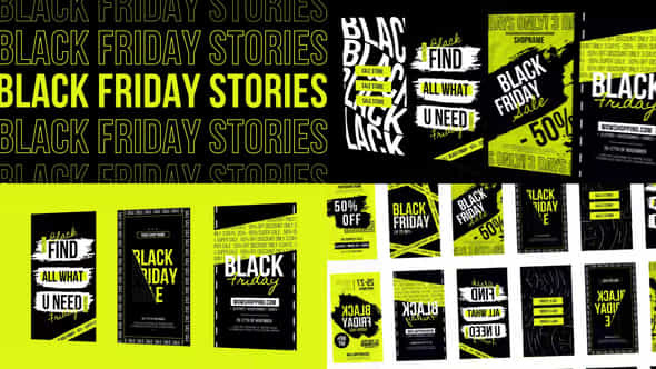 Stories Black Friday - VideoHive 32005657