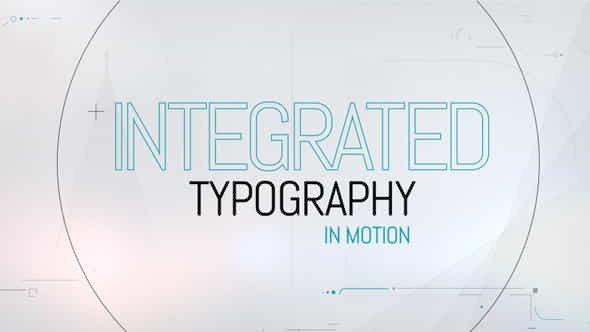 Integrated Typography - VideoHive 9861533