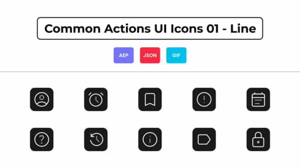 Common Actions UI - VideoHive 44836513