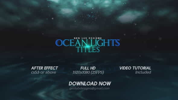 Ocean Lights TitleslSea Lights SlideshowlOcean - VideoHive 26809118