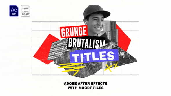 Grunge Brutalism Titles - VideoHive 36518846