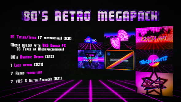 80s Retro Megapack - VideoHive 17025429