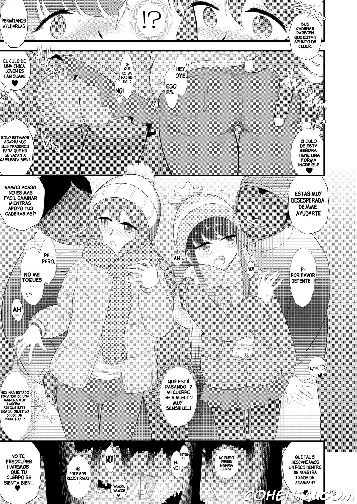 Haha to Musume to Donburi Camp (Yuru Camp) xxx comics manga porno doujin hentai español sexo 