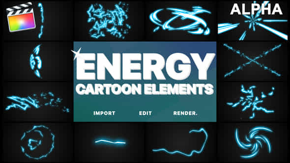 Cartoon Energy Elements - VideoHive 24232548