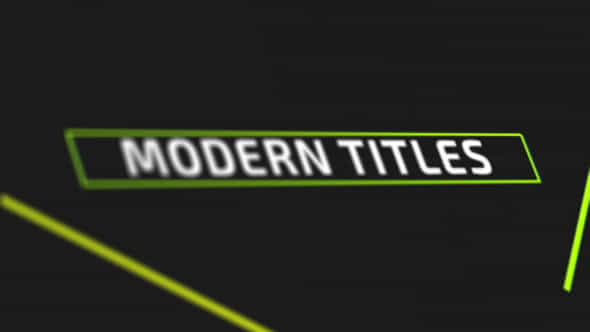 Modern Titles - VideoHive 17162173