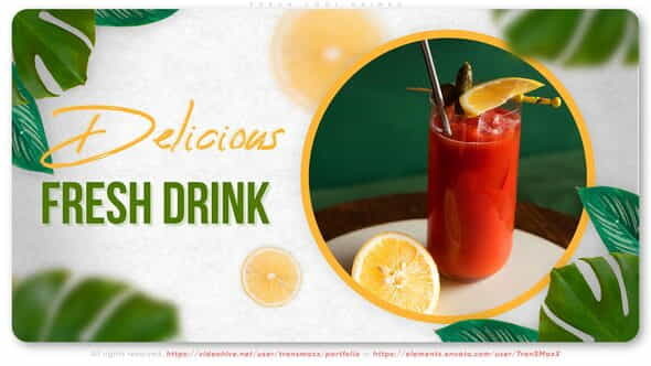 Fresh Cool Drinks - VideoHive 38600430