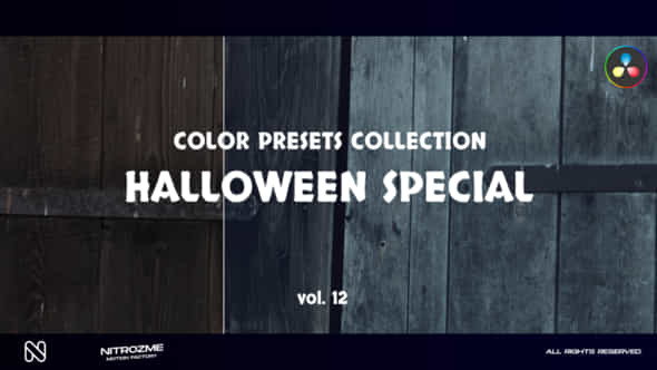 Halloween Special Lut Vol 12 For Davinci Resolve - VideoHive 48556830