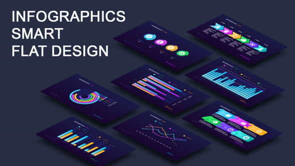 Infographics smart flat design - VideoHive 23493675