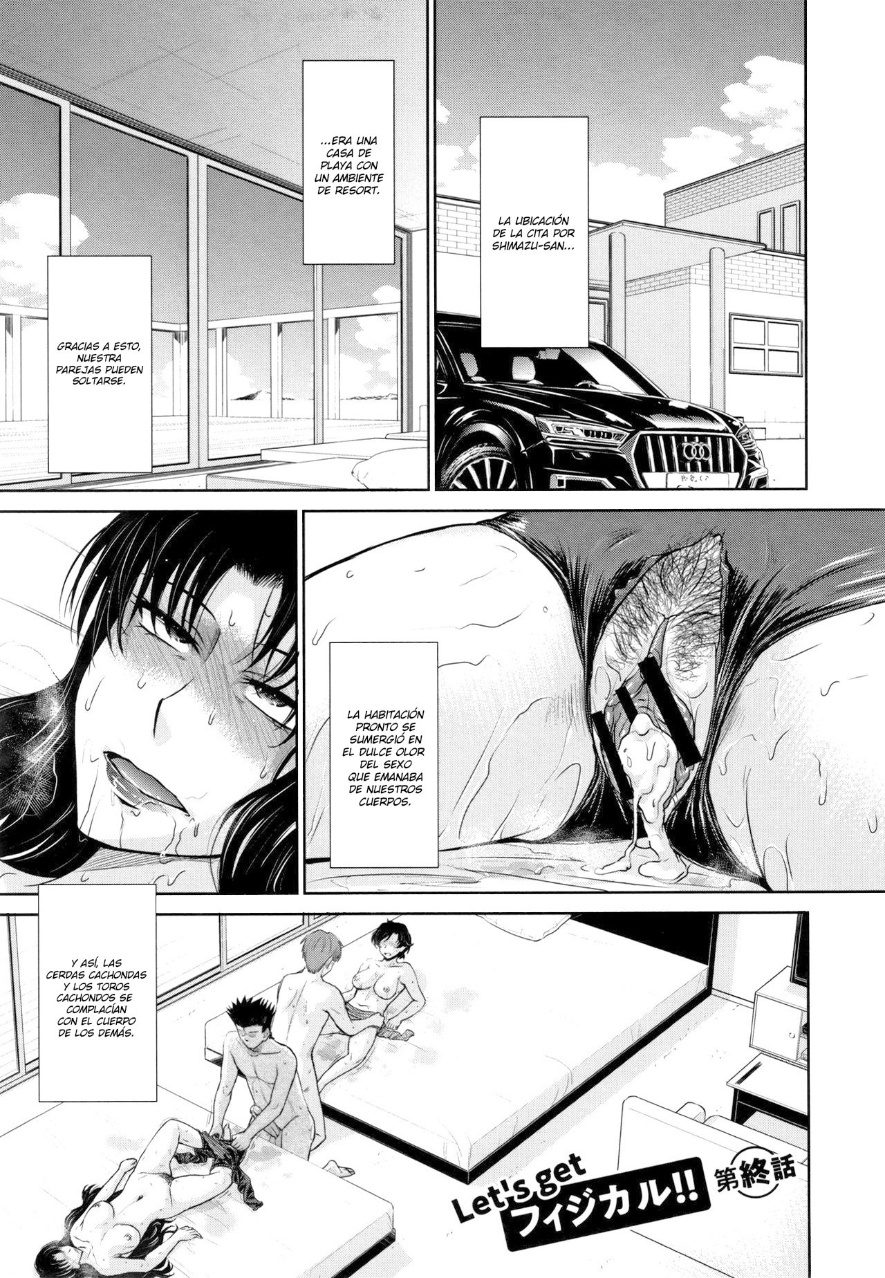[Tsukino Jyogi] Hitozuma, Mitsu to Niku [Spanish] [Lozlauro]
