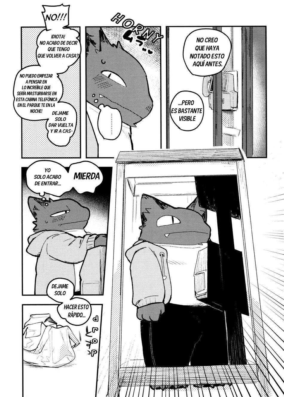 (Kemoket 11) &#91;Rubber Cup Boys (INAX)&#93; Nekoda-kun at the phone box!!!! (spanish) - 5