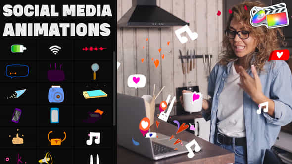 Social Media Stickers - VideoHive 37444134