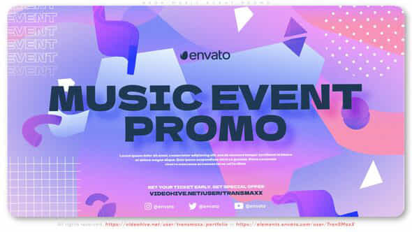 Neon Music Event - VideoHive 40574975