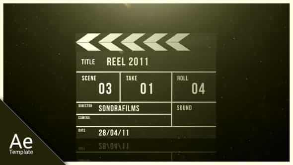 Clapperboard reveal - VideoHive 236181