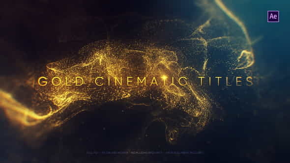 Gold Cinematic Titles - VideoHive 22869986