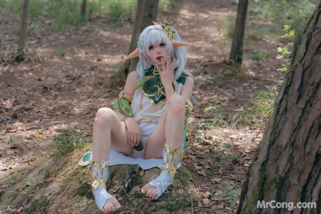 Coser@黏黏团子兔: 万年萝莉纳西妲&0.2s (65 photos )(14)