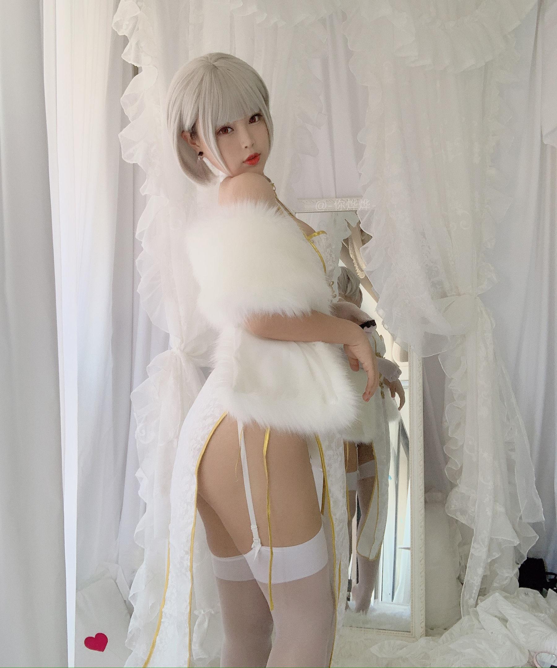 [美女Coser] -白烨- 《白旗袍》 写真集(33)