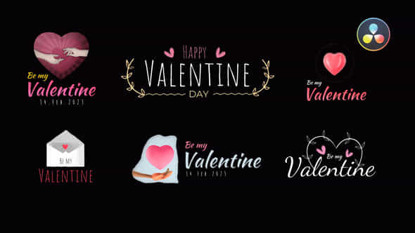Valentines Day Titles - VideoHive 43398158