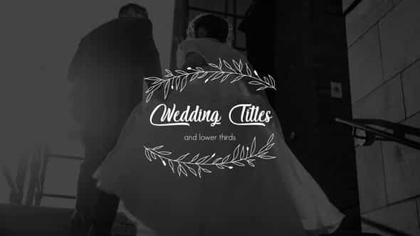 Wedding Titles and Lower Thirds - VideoHive 26068780