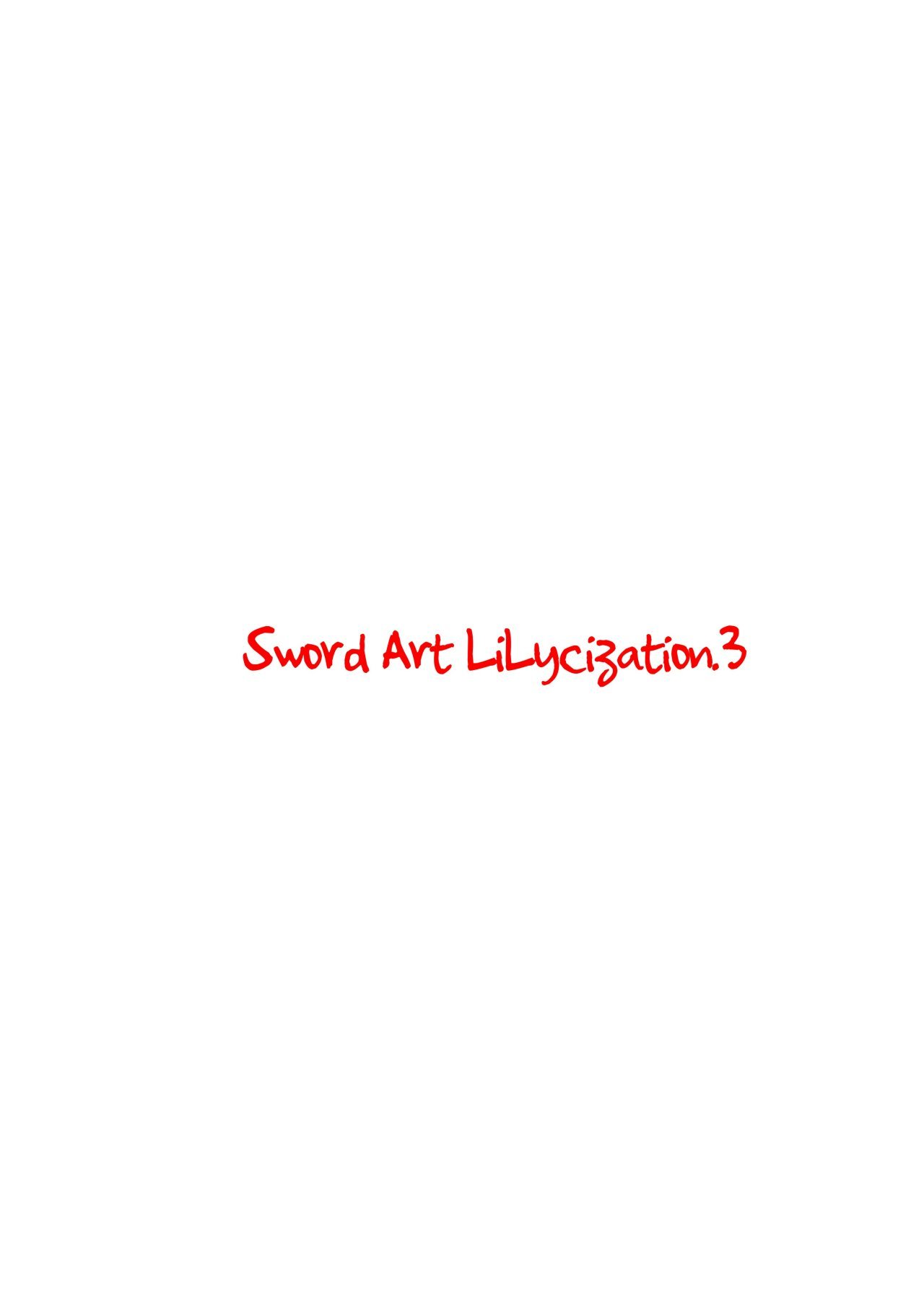 Sword Art Lilycization 3 - 1