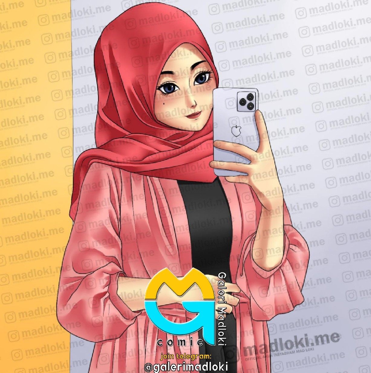 Komik jilbab. Madloki menganal Kamila.