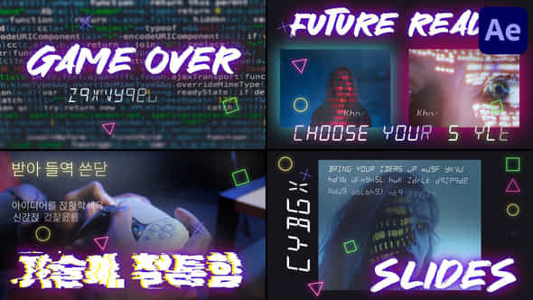 Cyber Slides After Effects - VideoHive 53523386