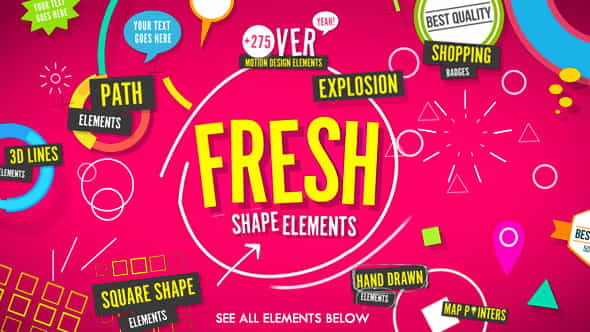 Shape Elements Fresh - VideoHive 10787487