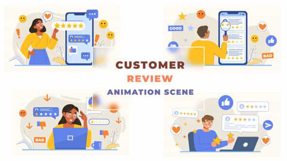 Customer Review Animation - VideoHive 42878642