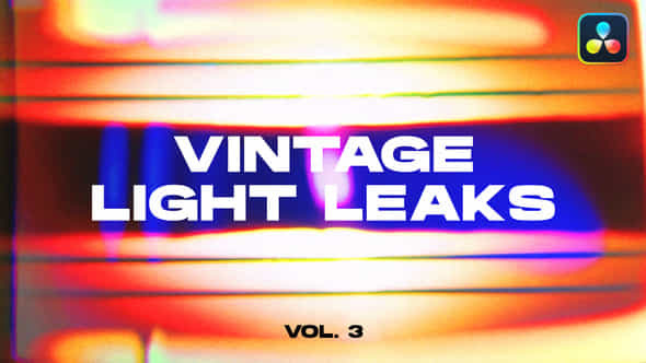 Vintage Light Leaks Transitions Vol 3 Davinci Resolve - VideoHive 48988553