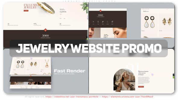 Jewelry Website Promo - VideoHive 39379163
