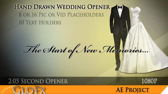 Hand Drawn Wedding Opener - VideoHive 681908