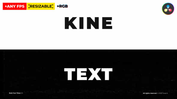 Kinetic Text Titles - VideoHive 46235691