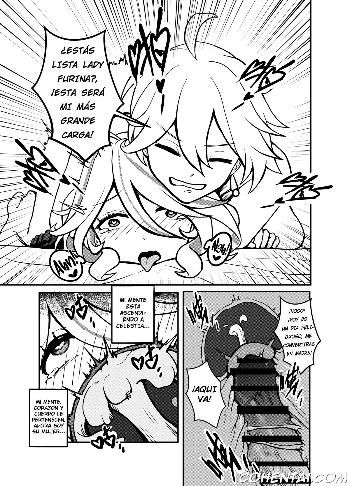 Stupid Furina (Genshin Impact) xxx comics manga porno doujin hentai español sexo 