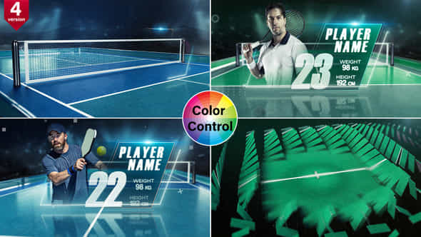 Tennis Pickleball Players - VideoHive 52047587