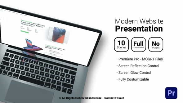 Modern Website Presentation For Premiere - VideoHive 35221558