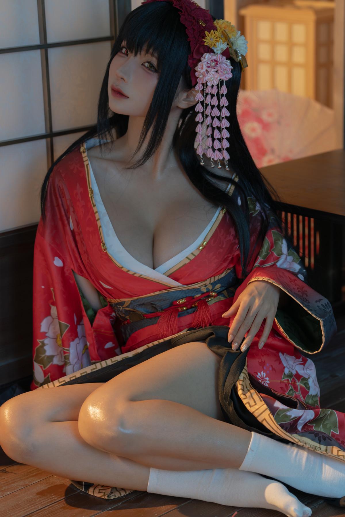 Cosplay 蠢沫沫Chunmomo 狂三和服 Kurumi Set.01(4)