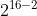 2^{16-2}