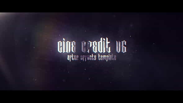 Cine Credit V.6 - VideoHive 24905655